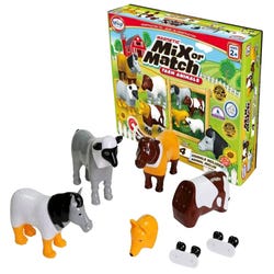 Image for Popular Playthings Mix or Match Animals, Farm Animals, Set of 16 from School Specialty