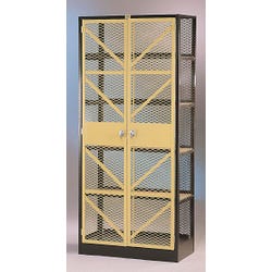 Image for Debcor Large Drying Cabinet, 36 x 18 x 84 Inches, Dark Brown/Antique Gold from School Specialty