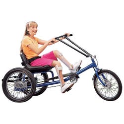Image for Low Rider Recumbent Trike, 1 Speed, Electrical Assist, Blue from School Specialty