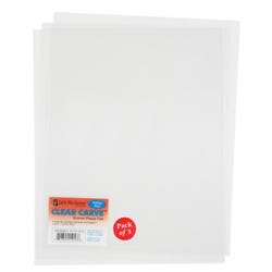 Image for Jack Richeson Clear Carve Etch Plates, 8 x 10 Inches, Pack of 3 from School Specialty