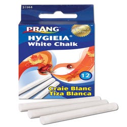 Image for Prang Hygieia Dustless Chalkboard Chalk, Pack of 12, White from School Specialty