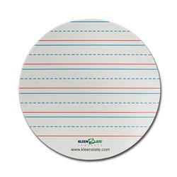 Image for KleenSlate Adhesive Round Replacement Lined Dry Erase Circles, White, Pack of 24 from School Specialty
