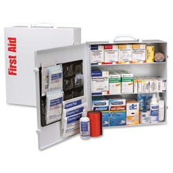 Image for First Aid Only First Aid Station w/ Med, 3-Shelf ANSI B Metal Case,White from School Specialty