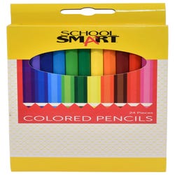 Image for School Smart Colored Pencils, Assorted Colors, Pack of 24 from School Specialty
