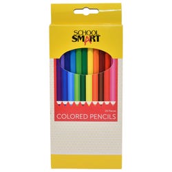 School Smart Colored Pencils, Assorted Colors, Pack of 24 Item Number 245788