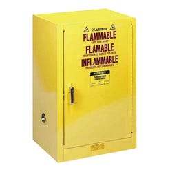 Image for R3 Safety Flammable Liquid Storage Cabinet with Door, 18 x 23-1/4 x 35 Inches, Yellow from School Specialty