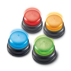 Image for Learning Resources Lights & Sounds Answer Buzzers, Set of 4 from School Specialty
