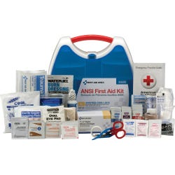 Image for First Aid Only 260-pc Large First Aid Kit, ANSI A, 260-Pcs, White/Blue from School Specialty