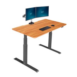 Image for VARI Electric Standing Desk, Butcher Block from School Specialty