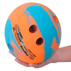 Image for Sportime UltraFoam Junior Bowling Ball, 6 Inches, 1 Pound, Orange and Blue from School Specialty