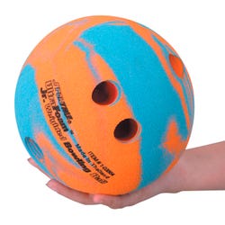 Image for Sportime UltraFoam Junior Bowling Ball, 6 Inches, 1 Pound, Orange and Blue from School Specialty