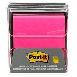 Post-it Pop-up Notes Wrap Dispenser, 3 x 3 Inches, Black, Item Number 1494660