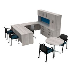 Image for AIS Calibrate Series Typical 48 Admin Desk, 8-1/2 x 8 Feet from School Specialty