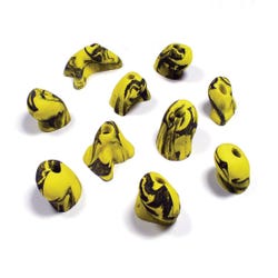 Image for Everlast Groperz Intermediate Hand Holds, Set of 10, Yellow/Black from School Specialty