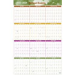 Hammond & Stephens School 12 Month Events Wall Calendars, July 2023-June 2024, Set of 5, 24 x 36 Inches, Item Number 2104119