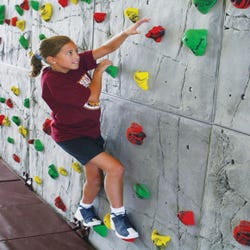 Image for Everlast RockRealistik Traversing Wall System with 80 Holds, 8 x 20 Feet from School Specialty