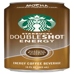 Image for Starbucks Doubleshot Mocha Energy Drinks, 15 Ounces, Case of 12 from School Specialty