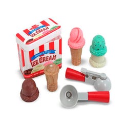 Image for Melissa & Doug Scoop and Stack Ice Cream Cone Playset, 9 Pieces from School Specialty