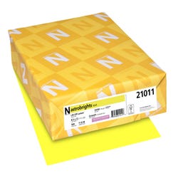 Image for Astrobrights Premium Color Paper, 8-1/2 x 11 Inches, 24 Pound, Lift-Off Lemon, 500 Sheets from School Specialty