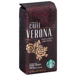 Image for Starbucks Cafe Verona Dark Roasted Premium Ground Coffee, 1 lb Bag from School Specialty