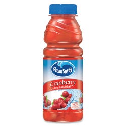 Image for Ocean Spray Cranberry Juice Cocktail Drink, 15.2 Ounces, 12 Per Carton from School Specialty