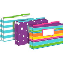Image for Barker Creek Happy File Folders, Legal Size, Multiple Designs, Set of 9 from School Specialty
