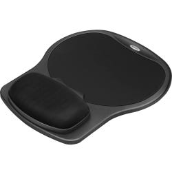 Image for Fellowes Easy Glide Gel Mouse Pad with Wrist Rest, 10 x 12 Inches, Black from School Specialty