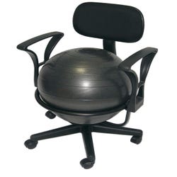 Image for Aeromat Deluxe Ball Chair with Arms, 22 X 22 X 32 Inches, Black from School Specialty