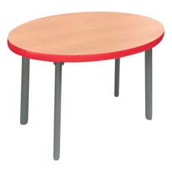Image for Classroom Select Coffee Table, Oval Top, Titanium Base from School Specialty