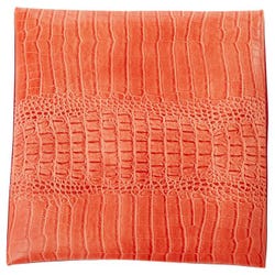 Image for Abilitations Medium Lap Pad Cover, Snake Vinyl, 14 x 14 Inches, Orange from School Specialty