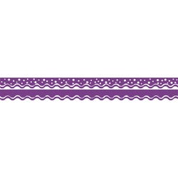 Image for Barker Creek Happy Double-Sided Trimmer, 2-1/4 x 36 Inches, Grape, Pack of 13 from School Specialty