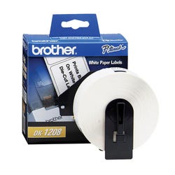 Image for Brother DK-1208 Large Address Labels, 1.4 x 3.5 Inches, Roll of 400 from School Specialty