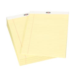 Image for School Smart Legal Pad, 8-1/2 x 11-3/4 Inches, Canary, 50 Sheets, Pack of 12 from School Specialty
