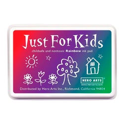 Image for Hero Arts Just for Kids Rainbow Non-Toxic Ink Pad, 3-3/4 x 2-1/4 Inches, Assorted Color from School Specialty