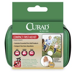 Image for Curad 70-Piece Compact First Aid Kit, 5-1/2 X 6-1/2 X 3 inches, Plastic Case from School Specialty