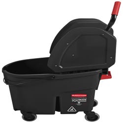 Image for Rubbermaid Commercial WaveBrake Down Press Mop Bucket, 35 Quarts, Black from School Specialty