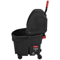 Image for Rubbermaid Commercial WaveBrake Down Press Mop Bucket, 35 Quarts, Black from School Specialty
