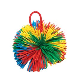 Image for Sportime Rub-R-String Ball, 3-1/2 Inches, Multicolored from School Specialty