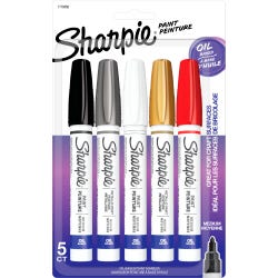 Image for Sharpie Oil Based Paint Marker, Assorted Colors, Pack of 5 from School Specialty
