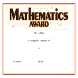 Image for Achieve It! Raised Print Mathematics Recognition Award, 11 x 8-1/2 inches, Pack of 25 from School Specialty