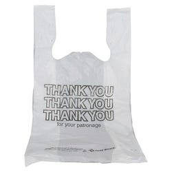 Image for Bunzl Thank You Bag, 11 x 7 x 21 Inches, White, Pack of 1000 from School Specialty