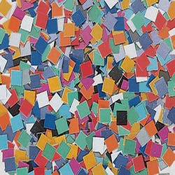 Image for School Smart Paper Mosaic Squares, 3/8 Inches, Assorted Colors, Pack of 10000 from School Specialty