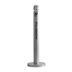 Image for Rubbermaid Freestanding Smokers Pole, Aluminum, Silver Metallic, Powder Coated from School Specialty