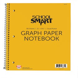 Image for School Smart Quad Ruled Notebook, 8-1/2 x 11 Inches, 80 Sheets from School Specialty