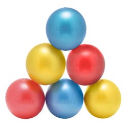 Image for Gymnic OverBall Exercise Balls, 9 Inches, Set of 6 in 3 Colors from School Specialty