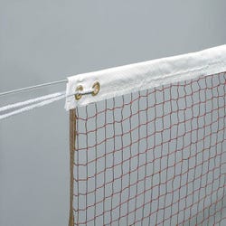 Image for Sportime Badminton Tournament Net, 22 x 2-1/2 Feet, Steel Cable, Brown Net from School Specialty
