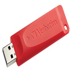Image for Verbatim Store 'N' Go USB 2.0 Flash Drive, 64 GB, Red from School Specialty
