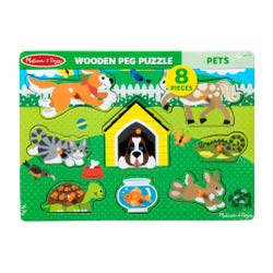 Image for Melissa & Doug Pets Peg Puzzle from School Specialty