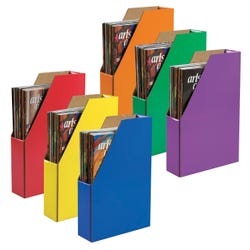 Image for Classroom Keepers Magazine Holder, 12-3/8 x 3-1/8 x 10-1/4 Inches, Assorted Colors, Pack of 6 from School Specialty