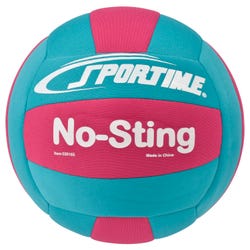 Image for Sportime No-Sting Volleyball, 8 Ounces, Teal/Pink from School Specialty